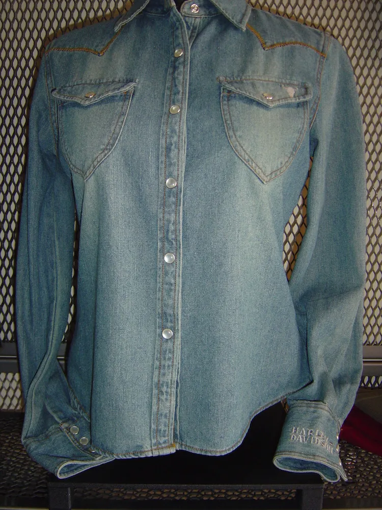 Camisa vaquera BACK GRAPHIC BLU