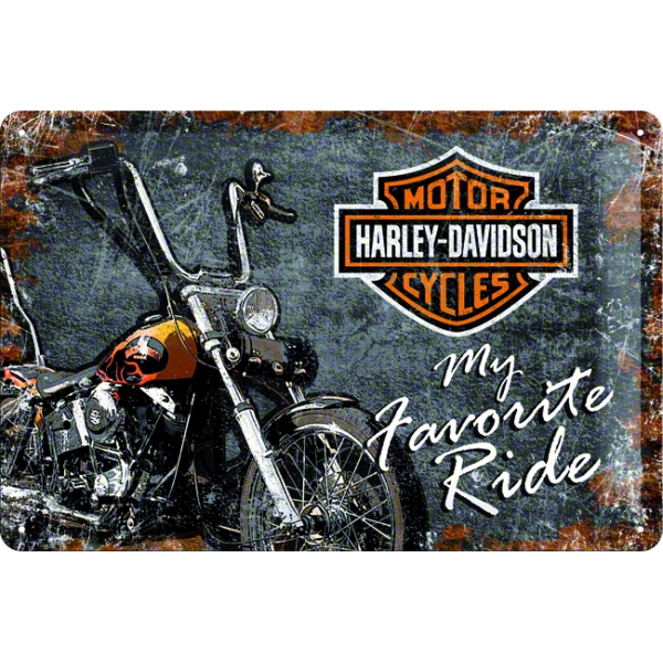 Placa chapa HD Favourite Ride