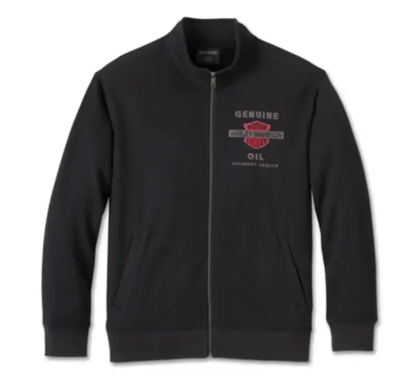 Chaqueta Genuine Bar & Shield Track – Negro