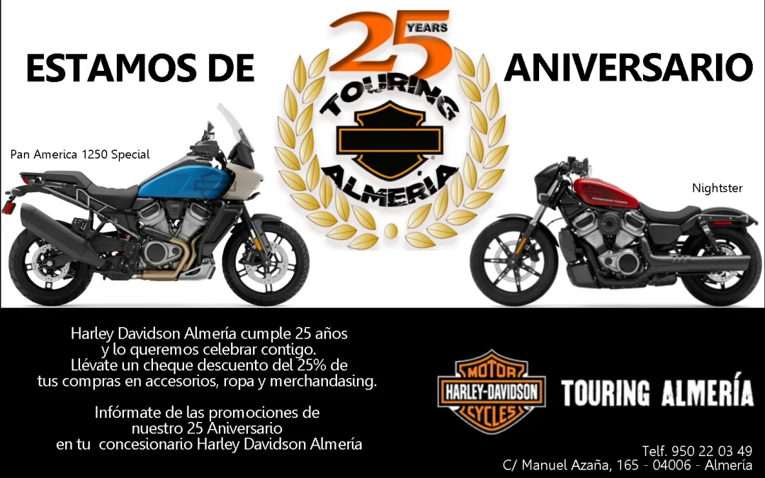 25 Aniversario de Harley-Davidson Almería